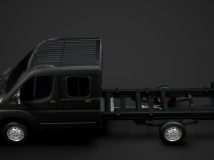 peugeot boxer manager chassis truck crew cab 4035xl wb 2014 3D Model