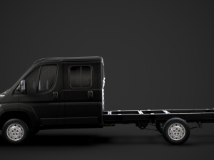 peugeot boxer manager chassis truck crew cab 4035xl wb 2014 3D Model