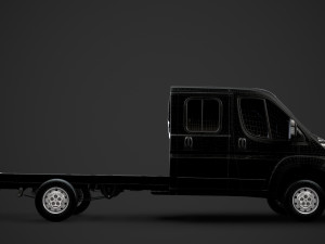 peugeot boxer manager chassis truck crew cab 4035xl wb 2014 3D Model