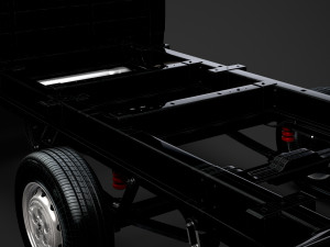 peugeot boxer manager chassis truck crew cab 4035xl wb 2014 3D Model