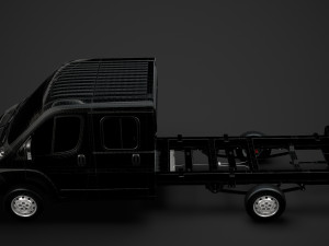 peugeot boxer manager chassis truck crew cab 4035xl wb 2014 3D Model