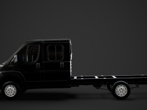 peugeot boxer manager chassis truck crew cab 4035xl wb 2014 3D Model