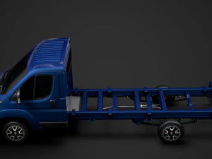 fiat ducato chassis truck single cab 4035xl wb 2019 3D Model