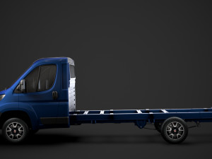 fiat ducato chassis truck single cab 4035xl wb 2019 Model 3D
