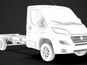 fiat ducato chassis truck single cab 4035xl wb 2019 3D Model