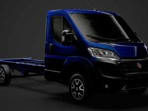 fiat ducato chassis truck single cab 4035xl wb 2019 Model 3D