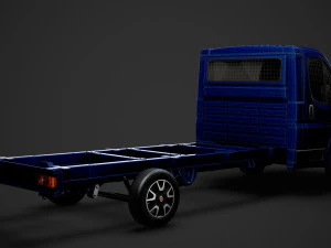 fiat ducato chassis truck single cab 4035xl wb 2019 3D Model