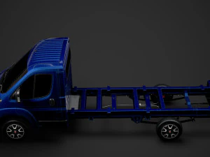 fiat ducato chassis truck single cab 4035xl wb 2019 3D Model