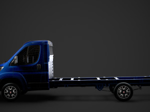 fiat ducato chassis truck single cab 4035xl wb 2019 Model 3D