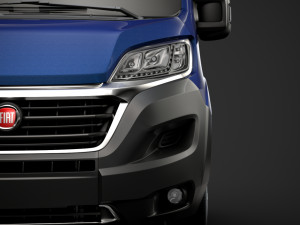 fiat ducato chassis truck single cab 3000wb 2019 Model 3D