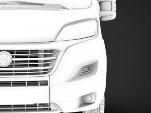 fiat ducato chassis truck single cab 3000wb 2019 Model 3D