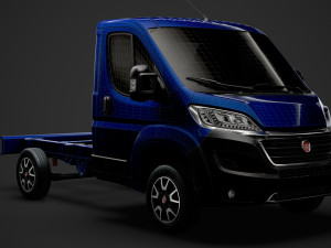 fiat ducato chassis truck single cab 3000wb 2019 Model 3D