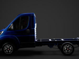 fiat ducato chassis truck single cab 3000wb 2019 Model 3D