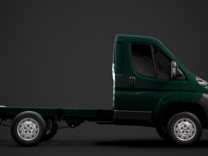fiat ducato chassis truck single cab 3000wb 2014 Model 3D