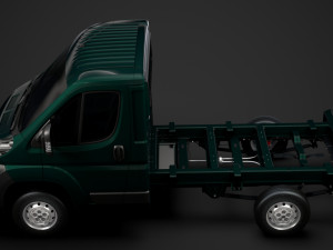 fiat ducato chassis truck single cab 3000wb 2014 Model 3D