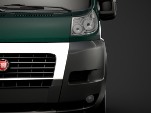 fiat ducato chassis truck single cab 3000wb 2014 Model 3D