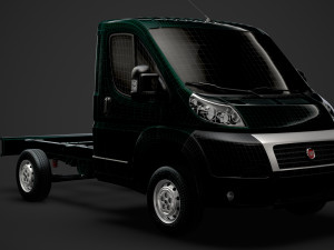 fiat ducato chassis truck single cab 3000wb 2014 Model 3D
