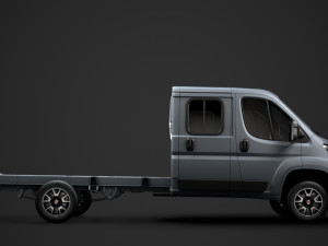 fiat ducato chassis truck crew cab 4035xl wb 2019 3D Model