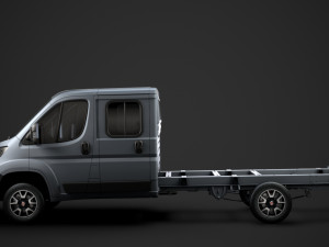 fiat ducato chassis truck crew cab 4035xl wb 2019 3D Model