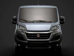 fiat ducato chassis truck crew cab 4035xl wb 2019 3D Model