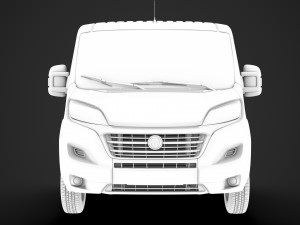 fiat ducato chassis truck crew cab 4035xl wb 2019 3D Model