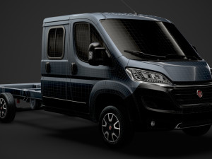 fiat ducato chassis truck crew cab 4035xl wb 2019 3D Model