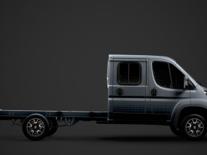fiat ducato chassis truck crew cab 4035xl wb 2019 3D Model