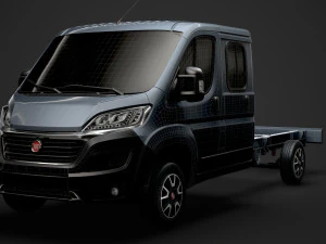 Fiat Ducato Fahrgestell LKW Mannschaftskabine 4035xl wb 2019 3D Modell