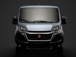 fiat ducato chassis truck crew cab 4035xl wb 2019 3D Model