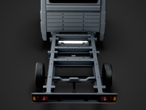 fiat ducato chassis truck crew cab 4035xl wb 2019 3D Model