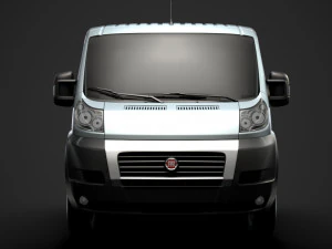 fiat ducato chassis truck crew cab 4035xl wb 2014 3D Model