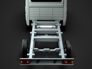 fiat ducato chassis truck crew cab 4035xl wb 2014 3D Model