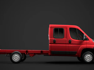 citroen jumper relay chassis truck crew cab 4035xl wb 2014 3D Model