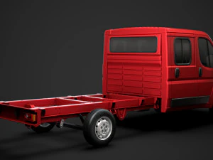 citroen jumper relay chassis truck crew cab 4035xl wb 2014 3D Model