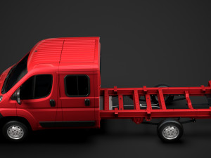 citroen jumper relay chassis truck crew cab 4035xl wb 2014 Modèle 3D