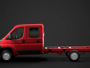 citroen jumper relay chassis truck crew cab 4035xl wb 2014 3D Model