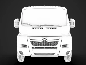 citroen jumper relay chassis truck crew cab 4035xl wb 2014 3D Model