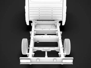 citroen jumper relay chassis truck crew cab 4035xl wb 2014 3D Model