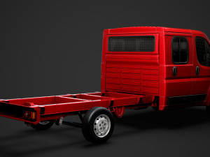 citroen jumper relay chassis truck crew cab 4035xl wb 2014 Modèle 3D