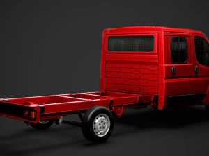 citroen jumper relay chassis truck crew cab 4035xl wb 2014 3D Model