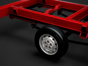 citroen jumper relay chassis truck crew cab 4035xl wb 2014 3D Model