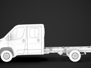 citroen jumper relay chassis truck crew cab 4035xl wb 2019 3D 模型
