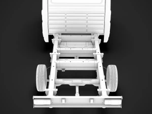 citroen jumper rel&egrave; telaio camion doppia cabina 4035xl wb 2019 Modello 3D