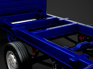 citroen jumper relay chassis truck crew cab 4035xl wb 2019 3D 模型