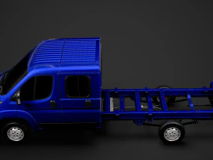 citroen jumper rel&egrave; telaio camion doppia cabina 4035xl wb 2019 Modello 3D