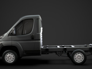 citroen jumper relay chassis truck single cab 3000wb 2014 3D Model