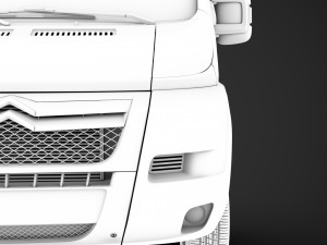citroen jumper relay chassis truck single cab 3000wb 2014 3D Model
