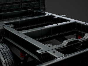 citroen jumper relay chassis truck single cab 3000wb 2014 3D Model