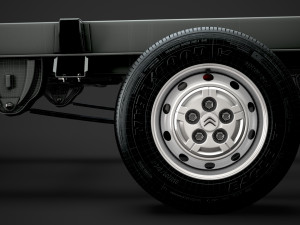 citroen jumper relay chassis truck single cab 3000wb 2014 3D Model