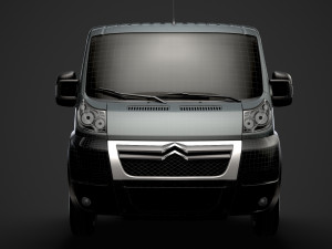 citroen jumper relay chassis truck single cab 3000wb 2014 3D Model